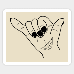 Carefree Hand Gesture Sticker